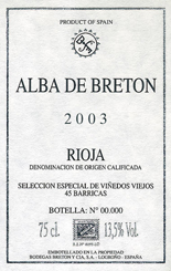 ALBA DE BRETÓN - crianza