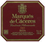 MARQUÉS DE CÁCERES - ageing wine