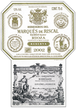MARQUÉS DE RISCAL - wine for aging