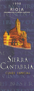 SIERRA CANTABRIA CUVÉE ESPECIAL - ageing wine